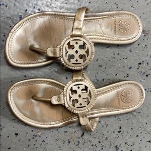 Gold Tory Burch sandals size 6